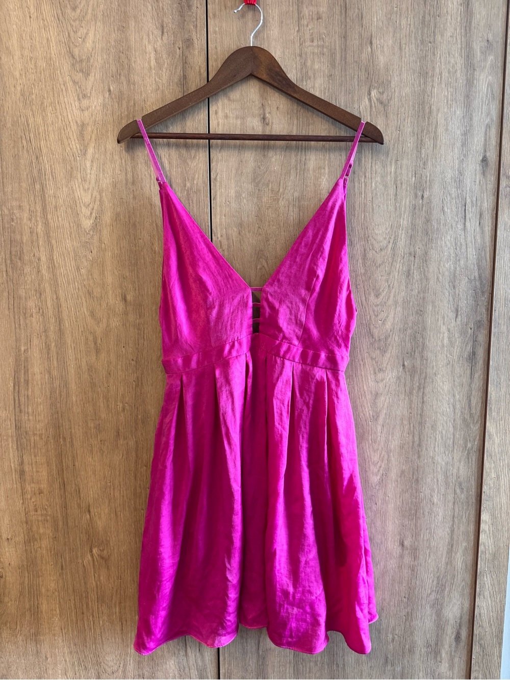 Free People Women’s Sleeveless Babydoll Dress Blouse Pink Mini Dress S